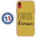 TPU0IPXRCHIEUSEOR - Coque souple pour Apple iPhone XR avec impression Motifs Chieuse d'Amour or