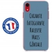 TPU0IPXRGENIALEBLEU - Coque souple pour Apple iPhone XR avec impression Motifs Chiante mais Géniale bleu