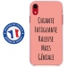 TPU0IPXRGENIALEROSE - Coque souple pour Apple iPhone XR avec impression Motifs Chiante mais Géniale rose