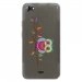 TPU0JIMMYCHOUETTEBRANCHE - Coque Souple en gel transparente pour Wiko Jimmy avec impression Motifs chouette sur une branche