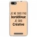 TPU0LENNY3BORDELIQUEBEIGE - Coque souple pour Wiko Lenny 3 avec impression Motifs Je ne suis pas bordélique beige