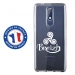 TPU0NOKIA51TRISKEL - Coque souple pour Nokia 5-1 avec impression Motifs Triskel Celte blanc