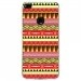 TPU0P8LITE17AZTEQUEJAUROU - Coque souple pour Huawei P8 Lite 2017 avec impression Motifs aztèque jaune et rouge