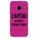 TPU0XCOVER4APEROFUSHIA - Coque souple pour Samsung Galaxy XCover 4 avec impression Motifs l'apéro recrute fushia