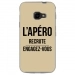 TPU0XCOVER4APEROTAUPE - Coque souple pour Samsung Galaxy XCover 4 avec impression Motifs l'apéro recrute taupe