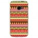 TPU0XCOVER4AZTEQUEJAUROU - Coque souple pour Samsung Galaxy XCover 4 avec impression Motifs aztèque jaune et rouge