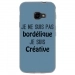 TPU0XCOVER4BORDELIQUEBLEU - Coque souple pour Samsung Galaxy XCover 4 avec impression Motifs Je ne suis pas bordélique bleu