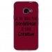 TPU0XCOVER4BORDELIQUEBORDEA - Coque souple pour Samsung Galaxy XCover 4 avec impression Motifs Je ne suis pas bordélique bordeau