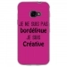 TPU0XCOVER4BORDELIQUEFUSHIA - Coque souple pour Samsung Galaxy XCover 4 avec impression Motifs Je ne suis pas bordélique fushia