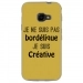 TPU0XCOVER4BORDELIQUEOR - Coque souple pour Samsung Galaxy XCover 4 avec impression Motifs Je ne suis pas bordélique or