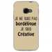 TPU0XCOVER4BORDELIQUETAUPE - Coque souple pour Samsung Galaxy XCover 4 avec impression Motifs Je ne suis pas bordélique taupe