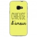 TPU0XCOVER4CHIEUSEJAUNE - Coque souple pour Samsung Galaxy XCover 4 avec impression Motifs Chieuse d'Amour jaune