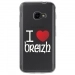 TPU0XCOVER4COEURBREIZH - Coque souple pour Samsung Galaxy XCover 4 avec impression Motifs coeur rouge I Love Breizh