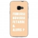 TPU0XCOVER4FUMEUSEBEIGE - Coque souple pour Samsung Galaxy XCover 4 avec impression Motifs fumeuse et alors beige