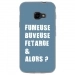 TPU0XCOVER4FUMEUSEBLEU - Coque souple pour Samsung Galaxy XCover 4 avec impression Motifs fumeuse et alors bleu