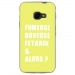 TPU0XCOVER4FUMEUSEJAUNE - Coque souple pour Samsung Galaxy XCover 4 avec impression Motifs fumeuse et alors jaune