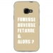 TPU0XCOVER4FUMEUSETAUPE - Coque souple pour Samsung Galaxy XCover 4 avec impression Motifs fumeuse et alors taupe