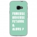 TPU0XCOVER4FUMEUSETURQUOISE - Coque souple pour Samsung Galaxy XCover 4 avec impression Motifs fumeuse et alors turquoise