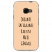 TPU0XCOVER4GENIALEBEIGE - Coque souple pour Samsung Galaxy XCover 4 avec impression Motifs Chiante mais Géniale beige