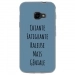 TPU0XCOVER4GENIALEBLEU - Coque souple pour Samsung Galaxy XCover 4 avec impression Motifs Chiante mais Géniale bleu