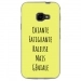 TPU0XCOVER4GENIALEJAUNE - Coque souple pour Samsung Galaxy XCover 4 avec impression Motifs Chiante mais Géniale jaune