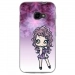 TPU0XCOVER4MANGAVIOLETTA - Coque souple pour Samsung Galaxy XCover 4 avec impression Motifs manga fille violetta