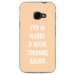 TPU0XCOVER4RAISONBEIGE - Coque souple pour Samsung Galaxy XCover 4 avec impression Motifs marre d'avoir raison beige