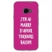 TPU0XCOVER4RAISONFUSHIA - Coque souple pour Samsung Galaxy XCover 4 avec impression Motifs marre d'avoir raison fushia