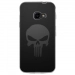 TPU0XCOVER4SKULLCARBONE - Coque souple pour Samsung Galaxy XCover 4 avec impression Motifs tête de mort sur fond carbone