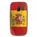 TPU1ASHA302DRAPESPAGNE - Coque souple pour Nokia Asha 302 avec impression Motifs drapeau de l'Espagne