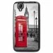 TPU1GOACABINEUK - Coque Souple en gel noir pour Wiko Goa avec impression Motifs cabine téléphonique UK rouge