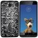 TPU1HELIUM45ARABESQUENOIR - Coque Souple en gel noir pour Archos 45 Helium avec impression Motifs arabesque noir