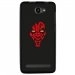 TPU1HELIUM45DARKROUGE - Coque souple pour Archos 45 Helium 4G avec impression Motifs Dark rouge