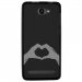 TPU1HELIUM45MAINCOEUR - Coque souple pour Archos 45 Helium 4G avec impression Motifs mains en forme de coeur