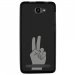 TPU1HELIUM45MAINPEACE - Coque souple pour Archos 45 Helium 4G avec impression Motifs main Peace and Love