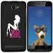 TPU1HELIUM45SEXYGIRLBLANCHE - Coque Souple en gel noir pour Archos 45 Helium avec impression Motifs Sexy Girl blanche