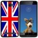 TPU1HELIUM45UNIONJACK - Coque Souple en gel noir pour Archos 45 Helium avec impression Motifs Union Jack