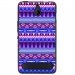 TPU1LUMIA550AZTEQUEBLEUVIO - Coque souple pour Microsoft Lumia 550 avec impression Motifs aztèque bleu et violet
