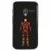 TPU1PIXI340IRON - Coque Souple en gel noir pour Orange Rise-30 avec impression Motifs Iron