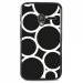 TPU1PIXI340RONDBLANC - Coque Souple en gel noir pour Orange Rise-30 avec impression Motifs ronds blancs