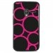 TPU1PIXI340RONDFUSHIA - Coque Souple en gel noir pour Orange Rise-30 avec impression Motifs ronds fushias