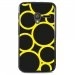 TPU1PIXI340RONDJAUNE - Coque Souple en gel noir pour Orange Rise-30 avec impression Motifs ronds jaunes