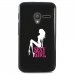 TPU1PIXI340SEXYGIRLBLANCHE - Coque Souple en gel noir pour Orange Rise-30 avec impression Motifs Sexy Girl blanche