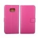 WALLETS6EDGEPLUSFUSH - Etui type portefeuille fushia Samsung Galaxy S6-Edge PLUS rabat latéral fonction stand